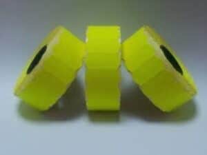 Pricing Gun Labels Dennison 216 or Sato 180, Fluorescent Colors