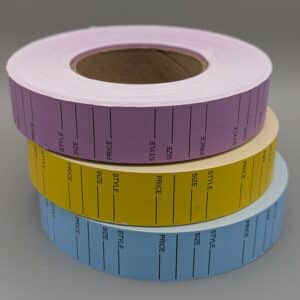 Style Size Price Coupon Tag