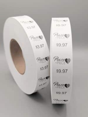 Custom White Tag, “Peace by PIECE”